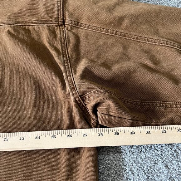 Vintage‎ Exhaust jacket mens large brown duck canvas denim hip hop 90s workwear - Picture 13 of 13